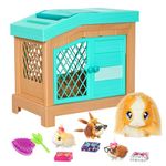 Little Live Pets 26410 Soft, Interactive Mama Guinea Pig and her Hutch, and her 3 Surprise Babies. 20+ Sounds & Reactions. Batteries Included. for Kids Ages 4+,7.8 x 11.93 x 11.38 inches