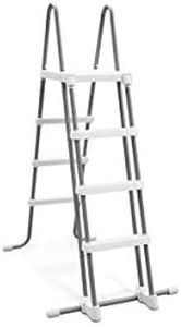 Intex Escalera de piscina para altura de piscina de 122 cm, peldaños extraíbles