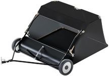 Wiltec Lawn Sweeper with 120 cm Sweeping Width, Lawn Sweeper for Ride-on mowers, Leaf Collector with 415 l Collection net Leaf Sweeper for Lawn Tractor