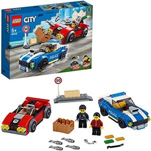 LEGO City Police Highway Arrest 60242 Police Toy, Fun Building Set for Kids