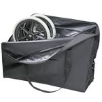 Rollators Storage Bag for Folding Wheelchair & Transport Chair - 600D Heavy Duty Walker Handbag Accessories for Disabled & Handicap (37"L x 13"W x 30"H)