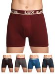 Lux Classic Men's Outer Elastic Underwear - Premium Pack of 5(95cm)(Color May Vary) | Ultimate Comfort & Fit Assorted