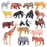 Animals Figures Toys, 16 Pieces Rea