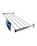 homWell Stainless Steel Heavy Duty 4 Pipe X 5 Feet Wall Mounted Cloth Dryer Stand Foldable Hold N Dry