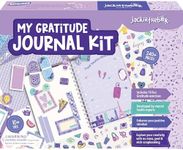jackinthebox DIY Journal for Girls Ages 8-12, 242 pcs, Scrapbook Kit, Girls Journal Kit, Includes 10 Mental Health Exercises, Gifts for 8 9 10 11 12 Year-Old Girls (Purple)