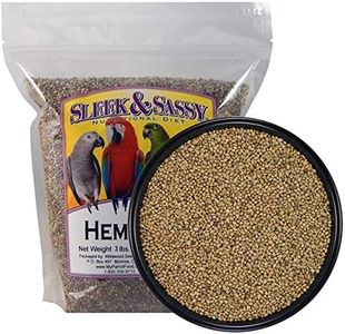 SLEEK & SASSY Hemp Seed (sterilized) for Birds (3 lbs.)