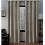 Exclusive Home Curtains Loha Grommet Top Panel Pair, Natural, 52x96, 2 Piece