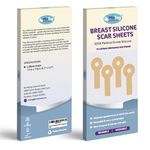 Breast Augmentation Must Haves Post Surgery - Breast Reduction Recovery Supplies After Surgery Needs - Silicone Scar Sheets for Surgical Scars - Comfortable Under Post op Bra (4PCS)…