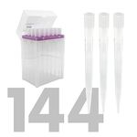 Kashi Scientific 10mL Pipette Tips, Universal Non-Filter Pipette Tips 10 mL, Sterile Pipette Tips with Clear Graduation, 10,000uL Pipet Tips, DNase RNase Free, 6 Racks of 24 Tips, 144 Tips