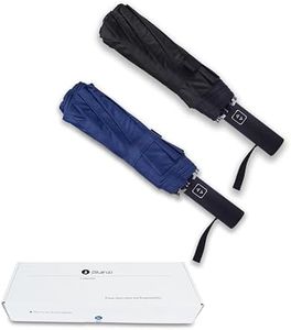 Bluinzi 46 Inch Compact Umbrellas for Rain - Travel Small Umbrella - Automatic Folding Umbrella - Windproof Portable Umbrella, Double 10-rib