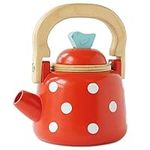 Le Toy Van - Honeybake Wooden Dotty Kettle - Breakfast Set Pretend Kitchen Play Toy Set | Kids Role Play Toy Kitchen Accessories