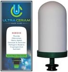 UltraCeram Gravity Water Filter Replacement Candle, Fluoride Removal Cartridge