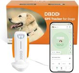 Dogs GPS Tracker, Pet GPS Location Tracker with Collar, Real Time Location & Escape Alerts & Smart Activity Tracking Device, Waterproof, Tiny & Light(White)