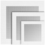 6 Pieces Aluminum Wall Repair Patch Self Adhesive, 4/6/ 8 Inch Fiber Mesh Over Galvanized Plate, Heavy Duty Dry Wall Hole Repair Patch for Drywall Plasterboard