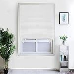 2 Pack Temporary Window Blinds, Vertical Pleated Blinds Cordless No Drilling Self Adhesive Blinds Stick On Easy Fit Blinds Window Shades for Bathroom Kitchen Living Room Office