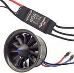 Flycolor EDF 50mm 4900KV 3S Maximum thrust 770g 11 Blades Ducted Fan with RC Brushless Motor with ESC 40A(2~4S) Balance Tested for EDF RC Jet Airplane