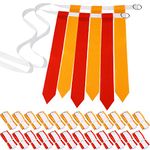 48 Pcs Adjustable Flag Football Belts Flag Football Set Football Belts with 144 Flags for Adults and Youth(Red and Yellow)