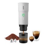 BREVOY Portable Electric Espresso Machine, Ground Coffee & Capsule, Self-Heating, 20 Bar 12V Mini Car Travel Coffee Maker with 9000mAh Battery-Ideal for Camping, RV, Hiking, Office