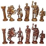 Hand Made Brass Chess Pieces Set un