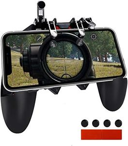 Ozkak Mando para Call of Duty PUBG Movil Controlador de Juego móvil Universal Gatillos Gamepad Joystick L1R1 L2R2 Gatillo para Android iOS iPhone Samsung Huawei Smartphone ancho de 7 a 9,5 cm
