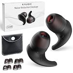 KAUGIC Ear Plugs for Sleep Noise Reduction, Reusable & Washable Soft Silicone Earplugs for Noise Cancelling, Sleeping, Snoring, Work, Travel, Concerts - 8 Ear Tips in XS/S/M/L