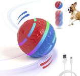 pet prime Interactive Dog Ball, Moving Dog Ball USB Rechargeable, Activated Smart Dog Toys for Boredom, Durable Interactive Dog Toys with LED Lights for Small Medium Large Dogs