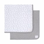 Burt's Bees Baby Infant Receiving Blankets, Made with 100% Organic Cotton, Stretchy and Soft Honey Bee Newborn Swaddle Blanket - Size 29 x 29 Inches - 2 Pack Set