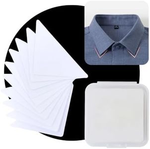 Collar Stays，Collar Stays for Men's Dress Shirts，shirt collar stays，No Curl Collar Polo Shirt��，Collar Stays for Polo Shirts, Polo Shirt Collar Fixed Great for Any Shirt with Collar (80pcs)