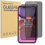 Designed for iPhone 11 Screen Protector Tempered Glass,iPhone XR Screen Protectors,Privacy Anti-Spy (Anti Scratch) (Full Coverage) [Case Friendly] [2-Pack] (6.1 inch)