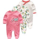 Unisex Infant 3-Pack Organic Cotton Snap Footed Sleep and Play Pajamas Long Sleeve Bodysuit