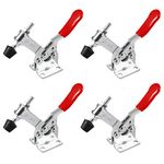 Saim Toggle Clamp Holding Capacity Vertical Quick Release Hand Tool Hold-Down Clamp (4 Pcs, 201B 90Kg 198 Lbs)