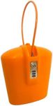 SAFEGO Portable Indoor/Outdoor Lock Box Safe with Key and Combination Access (Orange)