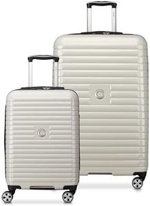 DELSEY Paris Cruise 3.0 Hardside Expandable Luggage with Spinner Wheels, Glossy Ivory, 2-Piece Set (21/28), Cruise 3.0 Hardside Expandable Luggage with Spinner Wheels