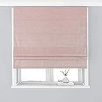 Riva Paoletti Atlantic Blackout Roman Blind, 61cm x 137cm, Blush Pink