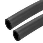 sourcing map 2pcs 3.3ft Pipe Insulation Tube 36mm ID 1 7/8 inch(47mm) OD Foam Tubing for Handle Grip Support, Black