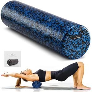 EVEREST FITNESS Foam Roller Pilates 60 cm - Rullo Massaggio Muscolare - Rullo Massaggiante per Gambe Schiena e Glutei - Tubo per Stretching Yoga e Allenamento