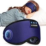 Sleep Headphones Bluetooth Eye Mask Built-in MIC Wireless Sleeping Headphones, Sleep Earbuds for Side Sleeper Over-Ear Headphones Mother's Day Gifts Sleep Mask for Travel