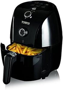 Tower T17025 Vortx Compact Air Fryer with Rapid Air Circulation, 30-Minute Timer, 1.5L, 900W, Black