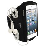 iGadgitz U1993 Neoprene Sports Armband Compatible with Apple iPod Touch 5th 6th 7th Gen -Black