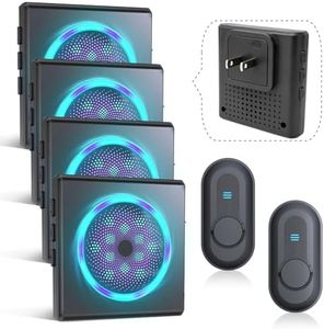 CallToU Hearing Impaired Doorbell, Loud Wireless Chime with Flashing Light