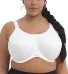 Elomi Women's Energise Underwire Sports Bra,White,36DD UK