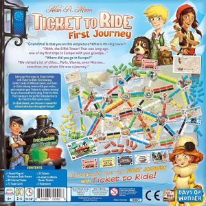 Ticket To Ride First Journey Europe Board Game – Family Edition