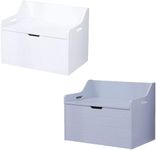 AVC Designs Lounge Bedroom Playroom Nursery Storage Toy Box Chest (White)