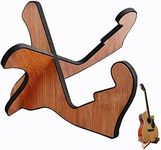 YYJ HOME Electric guitar stand, ukulele stand, acoustic guitar stand, with foam edges premium wooden guitar stand, apply to bass guitar stand for cello/mandolin/banjo/walnut