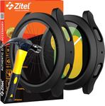 Zitel Hard PC Case Compatible with Samsung Galaxy Watch 5 (40mm) Bumper Cover with Built-in 9H Tempered Glass Screen Protector - Matte Black