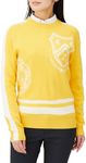 Callaway C23218203 Women's Crew Neck Knit (Emblem Jacquard) / Sweater Golf, 1061_Yellow, M