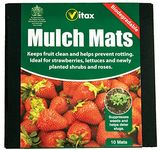 VITAX 6MM1 Biodegradable Mulch Mats, Black, 0.9 x 25.5 x 25.7 cm