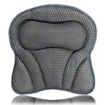 SculifyVita Bath Pillow - Non-Slip Luxury Head/Neck Support, 4D Air Mesh & 6 Suction Cups, Soft Bathtub Cushion Spa Gift (Butterfly Grey)