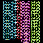 Glow Sticks Bulk 50ct Glow Eyeglasses, Glow in The Dark Rave Party Glasses Birthday Wedding Favors Christmas Halloween Decor