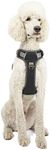 Embark Adventure Dog Harness, No Pull Dog Harness with 2 Leash Clips, Dog Harness for Medium Dogs No Pull. Front & Back with Control Handle, Adjustable Black Dog Vest, Soft & Padded for Comfort